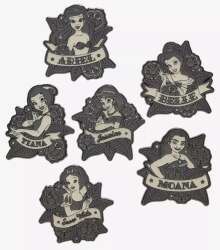 'Hot Topic - Princess Black &amp; White Tattoo Blind Box - Full Series - LFLY'