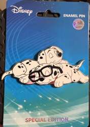 86759 - Pink a la Mode - Seeing Spots Series - Tired Dalmatian Pups with glasses - Disney Licensed alternate image