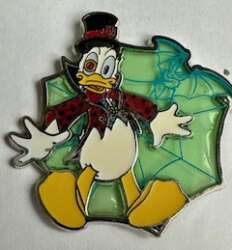 Donald Duck on Stained Glass Spiderweb