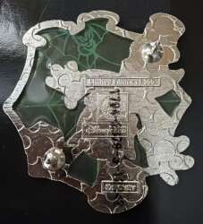 'Donald Duck on Stained Glass Spiderweb - MLT'