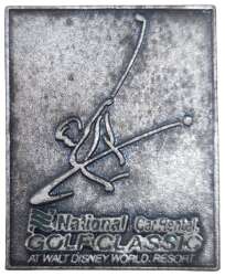 'Walt Disney World Golf Classic - National Car Rental Metal Diecut - WDW'