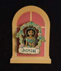 106994 - Miniso - Disney Princess Collection Glitter Metal Badge Mystery Box - Jasmine - Disney Licensed alternate image