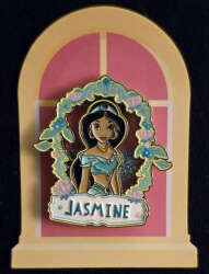 'Miniso - Disney Princess Collection Glitter Metal Badge Mystery Box - Jasmine - DLIC'