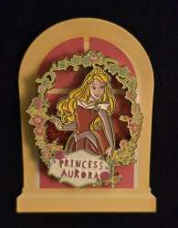 106997 - Miniso - Disney Princess Collection Glitter Metal Badge Mystery Box - Princess Aurora - Disney Licensed alternate image
