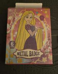 106998 - Miniso - Disney Princess Collection Glitter Metal Badge Mystery Box - Rapunzel - Disney Licensed alternate image