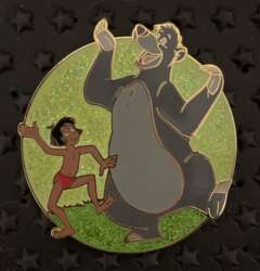 Baloo and Mowgli Jungle Book 40th Anniversary Pin