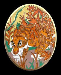 'The Jungle Book - Shere Khan in stalking pose blending in with scenery - DSUS'