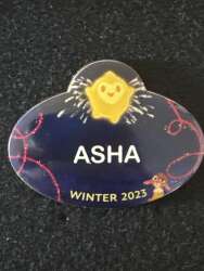 'The Walt Disney Company Store- Seasonal Nametags - Asha - DEC'