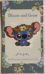 107152 - Fantasy Pin Series: KathlenesCreations - Stitch with Flower Crown - Fantasy Unlicensed alternate image