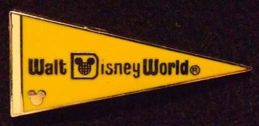17282 - WDW Hidden Mickey Series 2010: Pennants Collection - Yellow - Walt Disney World alternate image
