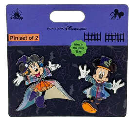 Halloween Party Mickey and Minnie 2 Pin Set