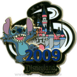 '2009 Dated Year Pins - Stitch - DLR'