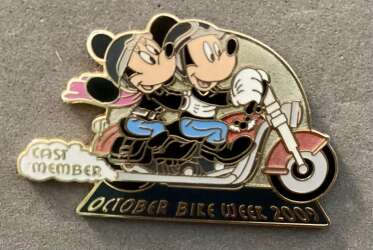 October Bike week 2009.  Minnie and Mickey on a motor cycle.  World Cast Exclusive