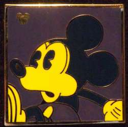 17354 - WDW Hidden Mickey Series 2010: Pie-eyed Neon Mickey Collection - Purple and Yellow - Walt Disney World alternate image