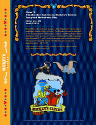 107542 - Mickey's Circus - Passholder Exclusive Mickey's Circus Lanyard Medal and Pin - Walt Disney World alternate image