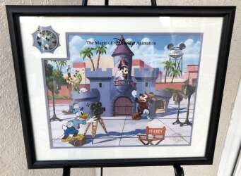 Framed Animation Gallery 2012 Tailor Made pin with Cel
