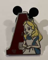 1076 - 2011 Hidden Mickey - Alphabet Letters - A for Alice - Disneyland Resort alternate image