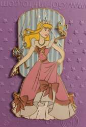 Cinderella with Blue Birds and in Pink Dress by ladies