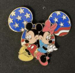 Minnie and Mickey Patriotic Mickey head icon