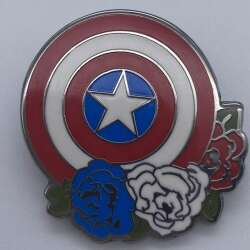 'Captain America 4 Piece Flower Set - Captain America shield with flowers - LFLY'