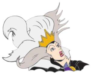 Evil Queen Transforming into the Old Hag