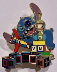 'Stitch as King Kong with Blocks - DA'