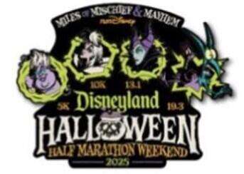 107822 - runDisney: Disneyland Halloween Half Marathon Weekend 2025 - Halloween Half Marathon Weekend - Logo - Mini Jumbo - Disneyland Resort alternate image
