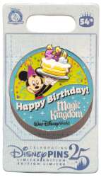107848 - Happy 54th Birthday Magic Kingdom Celebration Button - Walt Disney World alternate image