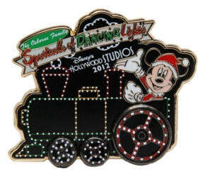 'Osborne Family Spectacle of Dancing Lights - Santa Mickey in train - WDW'