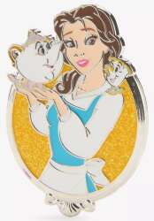 107941 - 2025 Princess Glitter Portraits Collection - Belle with Mrs. Potts and Chip alternate image