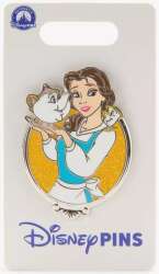 '2025 Princess Glitter Portraits Collection - Belle with Mrs. Potts and Chip - MLT'