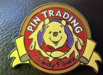 'Keep On Pin Trading Disney Parks Logo Mystery Collection - Winnie the Pooh - MLT'