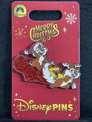 108031 - Mickey Mouse Family Christmas Collection - Chip & Dale with Stocking Full of Nuts alternate image