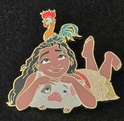 Moana with Pua and Hei Hei