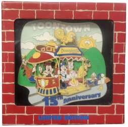 108068 - Mickey's Toontown / Toontown Fair Anniversaries - Mickey's Toontown 15th Anniversary Jumbo — Sensational Six on the Jolly Trolley - Disneyland Resort alternate image