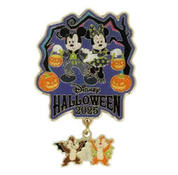 'Halloween 2025 - Mickey &amp; Minnie with Chip and Dale Dangle - TDR'