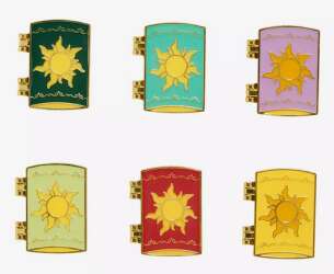 'Disney Tangled Lanterns Hinged Blind Box Enamel Pin - Complete Set - LFLY'