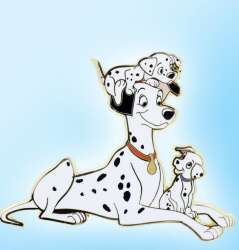 'Pink A La Mode (PALM) Exclusives - 101 Dalmatians - Pongo with Pups - DLIC'