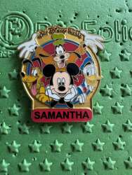 'Personalized Custom Name Pins - Mickey and Friends - WDW'