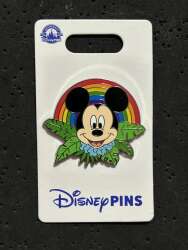 Mickey with Rainbow wearing Lei