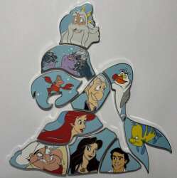 89138 - The Little Mermaid 35th Anniversary - Ariel Sitting On A Rock Mystery Pin Puzzle Collection - Full Set alternate image