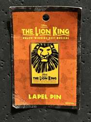 'The Lion King on Broadway - Lion King Poster Lapel Pin - DLIC'