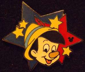 2012 Hidden Mickey - Star Characters - Pinocchio - WDW