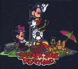 Lifeguard Mickey with Minnie and Pluto