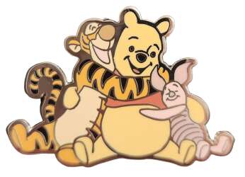 Pooh Bear, Tigger, and Piglet Hugging