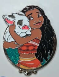 '2025 Princess Glitter Portraits Collection - Moana with Pua - MLT'