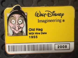 108447 - I.D. Badge Series 2 - Old Hag - Walt Disney Imagineering alternate image