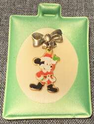 Santa Mickey Dangle w/ Bow