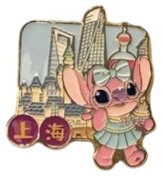 Angel with Boba Tea walking around Shanghai