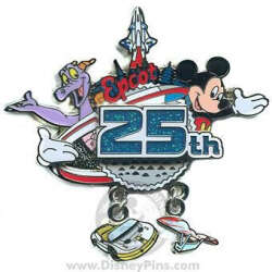 Click to view the White Glove - Figment and Mickey Epcot Icons Dangle details